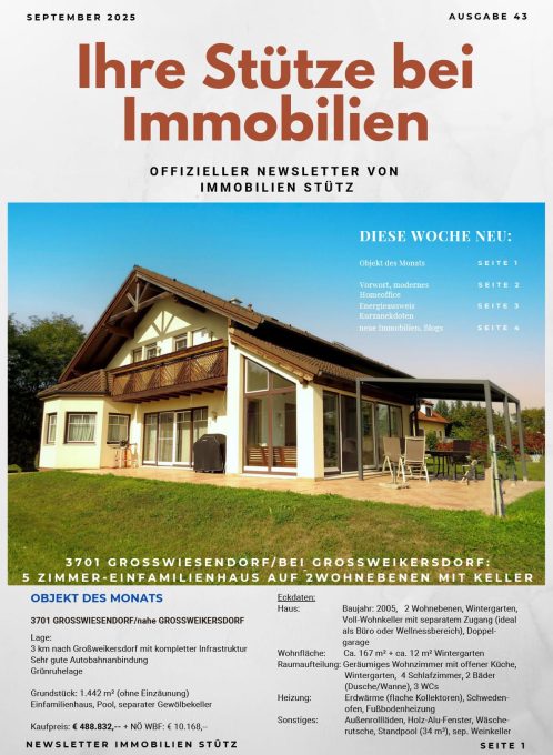 Cover Immobilien Stütz Newsletter September 2025